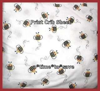 The crib sheet is too cute with the buzzing bees Im also including 