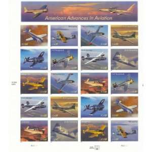2004 U.S. American Advances in Aviation Postage Stamps 20 x $.37 Cent 
