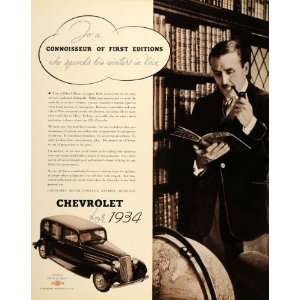  1934 Ad Chevrolet Connoisseur First Edition Automobile 