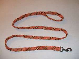 Hand Spliced 6 Orange Rope Dog Leash Made in the USA  