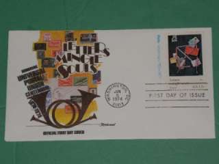 LETTERS MINGLE SOULS US STAMP FIRST DAY COVERS FDC 1974  
