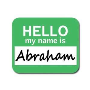  Abraham Hello My Name Is Mousepad Mouse Pad