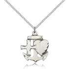   Silver Faith, Hope & Charity Pendant Including 18 Inch Necklace