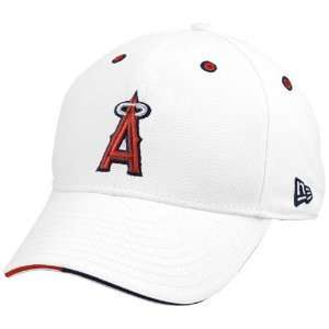 New Era Anaheim Angels White Dexterity Hat:  Sports 