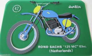 Rond Sachs 125 MC Vintage Dunkin Motorcycle Card #42 Gr  