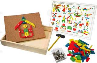   Creative Set, Cork Board, Hammer Childrens Classic Toy NEW  