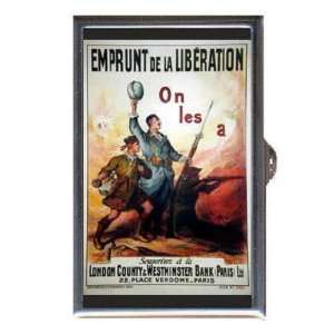  World War I France Poster Coin, Mint or Pill Box: Made in 