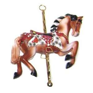  Detailed Carousel Horse Christmas Ornament 