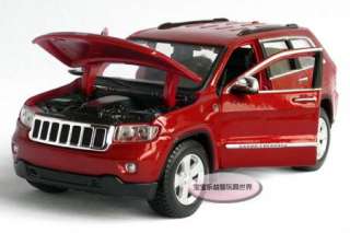 New JEEP Cherokee 1:24 Alloy Diecast Model Car With Box Red B515 