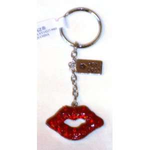  Red Lips Key Ring with Hot Lips Charm 