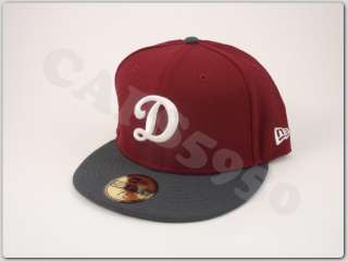 LA Dodgers D Caps New Era 59Fifty Fitted Hats Los Angeles MLB Baseball 