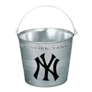 New York Yankees MLB 5 qt Metal Ice Bucket/Pail  Sports 