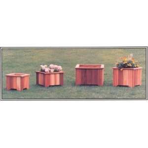    Wood Country T&L Square Planter Boxes Patio, Lawn & Garden