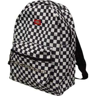  Black and White Checkered Studded Backpack Clothing