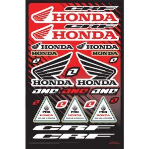 : Honda Motorcycle Officially Licensed 1nd CRF Decal Sheet Dirt Bike 