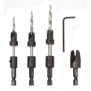   10349003C Countersinks and Matching HSS Taper Point Drills, Set of 3