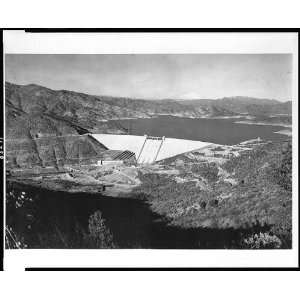  Shasta reservoir,dam,power plant,California,CA,view from 