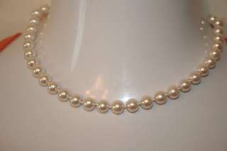 Stunning Faux Pearl Necklace from Cookie Lee (unsigned)  