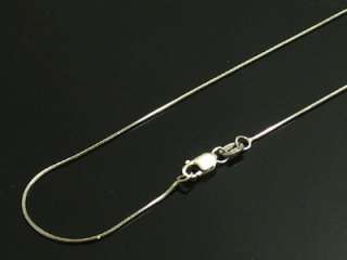 14K new white gold SNAKE CHAIN necklace 16 size 1  