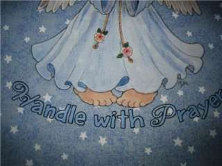   Fabric Quilt Panel, Stars~Life is Fragile, Handle with Prayer  