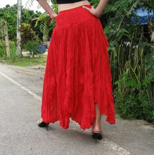 New Wild Gypsy Pixie Dancing Long Skirt in Red size XL  