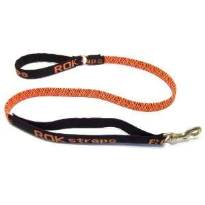 ROK Straps Medium Leash, Orange and Black