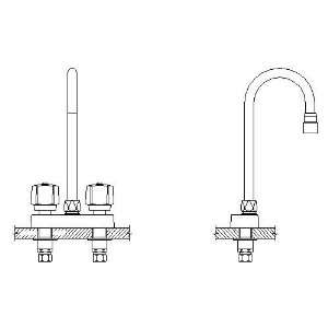   27C4851 27T Two Handle 4 Deck Mount Faucet