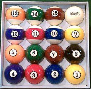NEW CUETEC POOL TABLE / BILLIARD BALL REPLACEMENT SET  