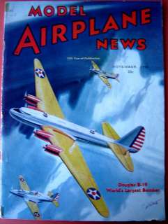 Model Airplane News Magazine November 1940  