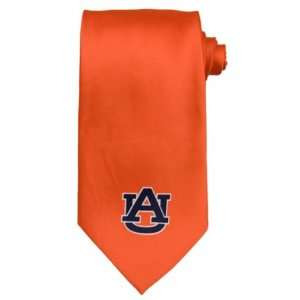  Auburn University   Tigers   Solid Logo Orange   Necktie 
