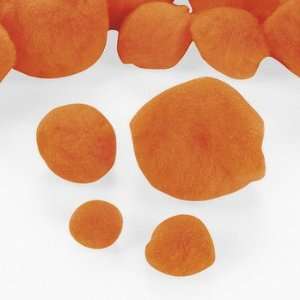  Pom Poms   Orange   Art & Craft Supplies & Glitter, Poms 