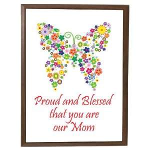  Wood Plaque 5 X 7 for Mom Butterfly Design Everything 