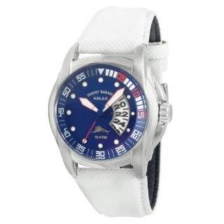   EOS New York Mens 161LWHTBLU Plastic White Band Watch EOS Watches