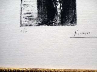 Pablo Picasso 1961 Original Lithograph Espectadores Authentic Art Hand 