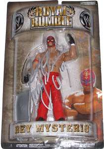 WWE ROYAL RUMBLE REY MYSTERIO SIGNED FIGURE WITH PROOF  