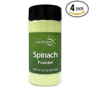  Sylvias Rainforest Spinach Powder, 3.5 Ounce Bottle (Pack 
