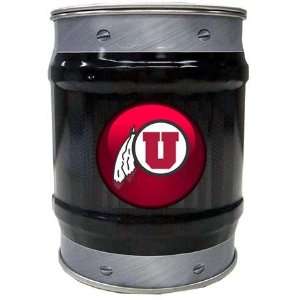  Utah Utes NCAA Basketball Black And Grey Bolt Design Tin Bank 
