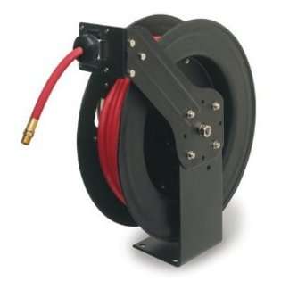   Retractable Air Hose Reel with 3/8 Inch by 50 Rubber Hose at 