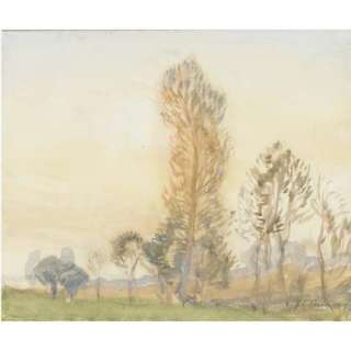   Sir George Clausen   24 x 20 inches   Study of Trees