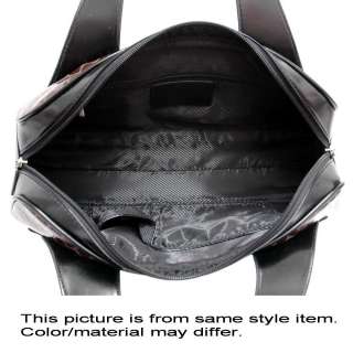 Alligator Skin Embossed Shoulder Bag   2 Tone   Black /  