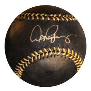  Alex Rodriguez Autographed Black Leather Baseball: Sports 