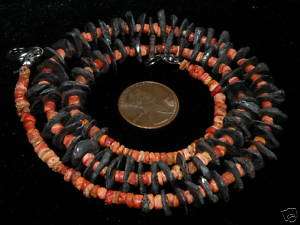 Pre Columbian Calima RARE CARBON STONE Beads  