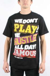  Famous Stars & Straps Play Hustle T Shirt   Short Sleeve 