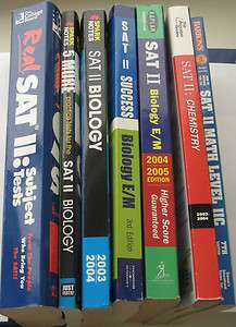 SAT II Subject Tests Guides Books Wholesale Lot  