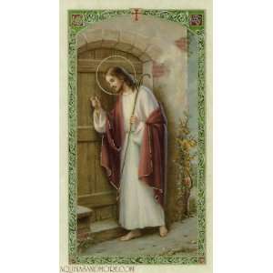  Jesus Knocking at the Door Prayer Card