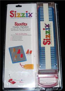 Sizzix Sizzlits CLASSIC ALPHABET SET UC LC # & Shadows fits CuttleBug 