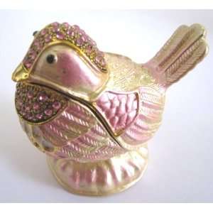  Bejeweled Trinket Box Pink Bird: Everything Else