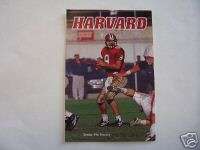 1995 Harvard Football Pocket Schedule Vin Ferrara  