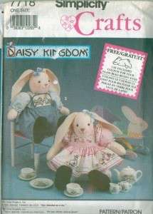   Daisy Kingdom Stuffed Animals Dolls & Clothes Sewing Pattern  