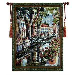   39W Jacquard Woven Wall Hanging Tapestry+free Tassels (#B1) Art Decor